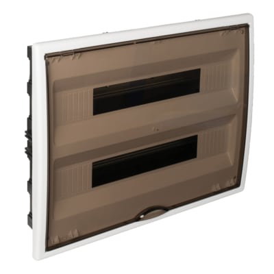 TABLERO EMPOTRADO TERMOPLASTICO 40P PUERTA FUME VERTICAL 402X330X71MM SOLERA