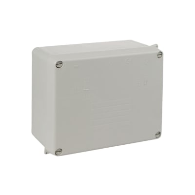 CAJA DE PASE SIN CONOS GRIS. 160X135X70MM SOLERA