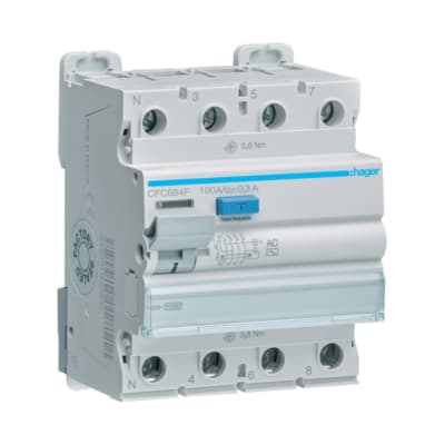 INT. DIFERENCIAL 4P 80A TIPO AC 300MA HAGER