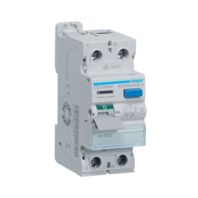 INT. RIEL DIFERENCIAL 2P 80A TIPO AC 30MA HAGER