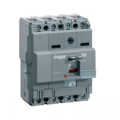 INT AUTOM CAJA MOLDEADA X160 4X125AMP 85KA/230V TA/MF IEC 60947-2 HAGER