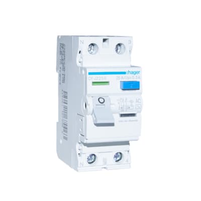 INT. DIFERENCIAL 2P 25A. TIPO AC. 300MA. HAGER