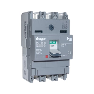 ITM CAJA MOLDEADA FIJO H3 X160 3P 25A TF/MF. 25KA/240V HAGER