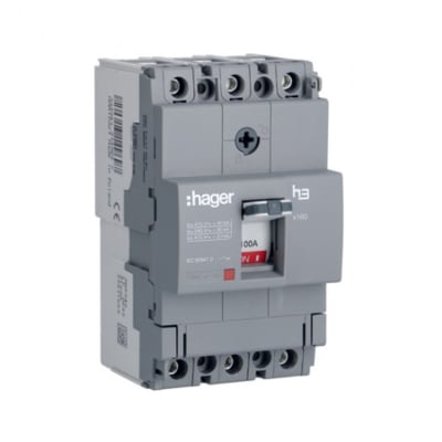 ITM CAJA MOLDEADA REG. H3 X160 3P (63-100A) TA/MF 85KA/240V HAGER