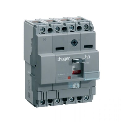 ITM CAJA MOLDEADA REG. H3 X160 4P (50.40-80A) TA/MF 85KA/240V HAGER