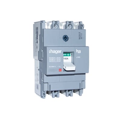 ITM CAJA MOLDEADA FIJO H3 X160 3P 63A TF/MF. 35KA/240V HAGER