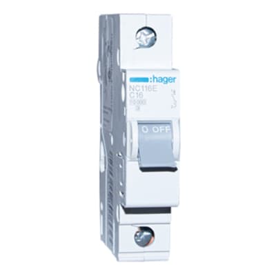 INT. RIEL TERMOMAGNETICO NC 1P 10A. C 10KA/230V HAGER