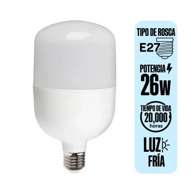 FOCO LED HIGH POWER 26W E27 LUZ FRIA LIGHTECH