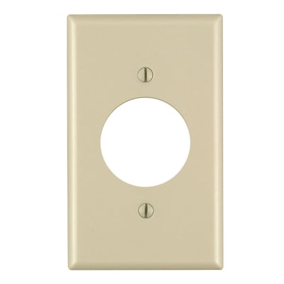 PLACA SIMPLE NYLON 20 Y 30A MARFIL LEVITON
