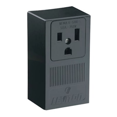 TOMA VISIBLE L/T 2X50A 250V M/NORMAL LEVITON