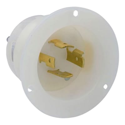 ENCHUFE EMPOTRABLE 3X20A 250V L14-20P CON SEGURO LEVITON