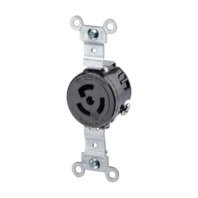 TOMA EMPOTRAR 2X15A 125V L5 C/SEGURO LEVITON
