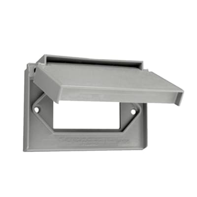 PLACA SIMPLE HERMETICA DECORA HORIZONTAL NYLON LEVITON