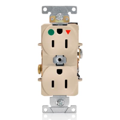 TOMA DOBLE EMPOTRABLE G/HOSPITALARIO TIERRA AISLADA 15A 125V MARFIL LEVITON