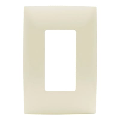 PLACA SIMPLE 3 MODULOS PARA TOMA UNIVERSAL GFCI CIEN MARFIL (5835-W) LEVITON
