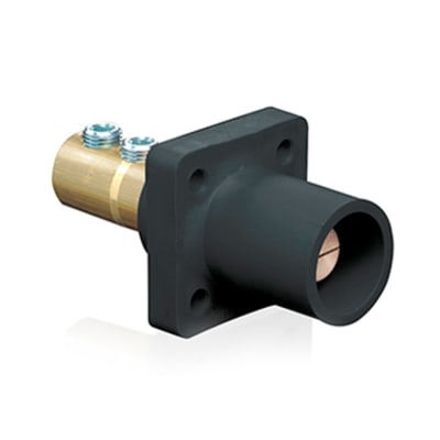 ENCHUFE EMPOTRABLE CAM TYEE (MALE) 400A 600V C/2 EERNOS NEGRO CABLE:2/0-4/0 AWG (CAM LOCK) LEVITON