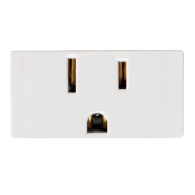 TOMACORRIENTE POLARIZADO CIEN C/TIERRA 15A 125/250V BLANCO LEVITON
