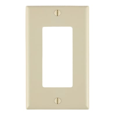 PLACA SIMPLE DECORA NYLON MARFIL LEVITON
