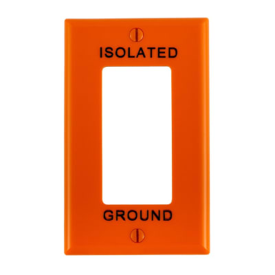 PLACA SIMPLE DECORA NYLON ANARANJADO LEVITON