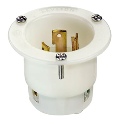 ENCHUFE EMPOTRABLE 2X30A 250V L6-30P CON SEGURO LEVITON