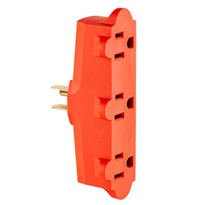 ADAPTADOR CON L/T NARANJA 15A LEVITON