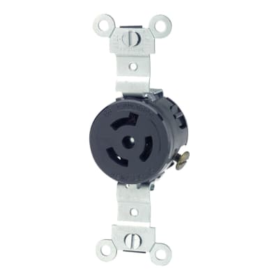 TOMA EMPOTRAR 2X15A 250V L6 C/SEGURO LEVITON