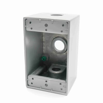 CAJA RECTANGULAR ALUMINIO 1/2'' 5 SALIDAS NAAVI CONDUIT