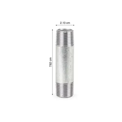 NIPLE DE FIERRO GALVANIZADO 1/2'' X 4'' WERKEN
