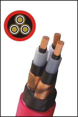 CABLES FLEXIBLE TRIPOLAR 6/10 (12)KV N2XSEOH 3x25MM CELSA