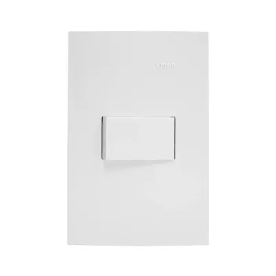 CONMUTADOR SIMPLE S25 BLANCO POLICARBONATO/ALUMINIO SIMON