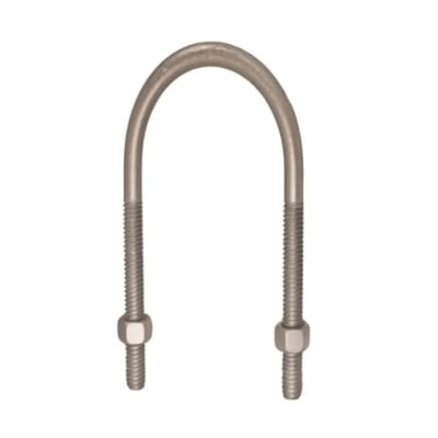 ABRAZADERA U-BOLT C/TUERCAS ACERO 4''X3/8'' HDG UL SCI