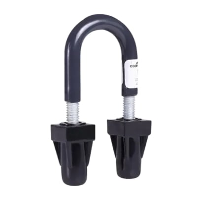 ABRAZADERA U-BOLT P/TUBO C/TUERCAS 3'' REVESTIDA DE PVC ETL DOMEX BOND ROJO
