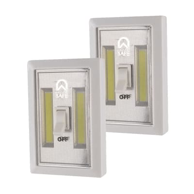 LAMPARA CON INTERRUPTOR BLANCO LED HOUSE SAFE