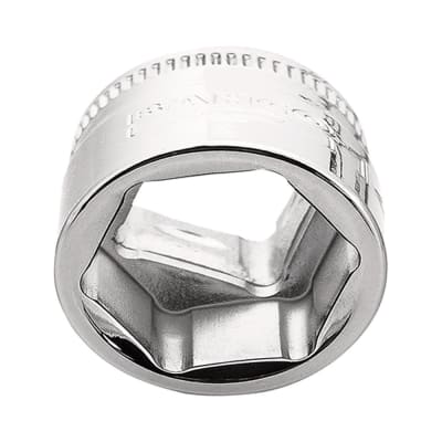 DADO HEXAGONAL 18MM DE ACERO MATE MODELO 3/8'' BAHCO
