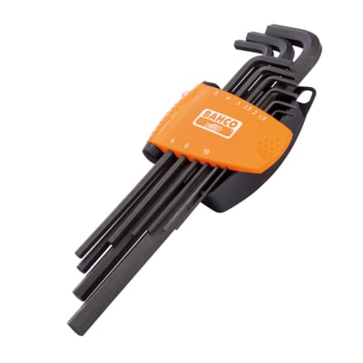 JUEGO LLAVES HEXAGONALES LARGAS 9P BAHCO