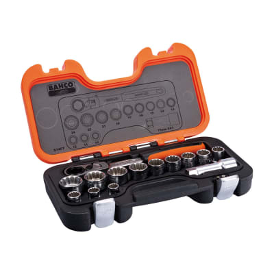 SET DADOS Y ACCESORIOS ENCASTRE 1/4 14P BAHCO