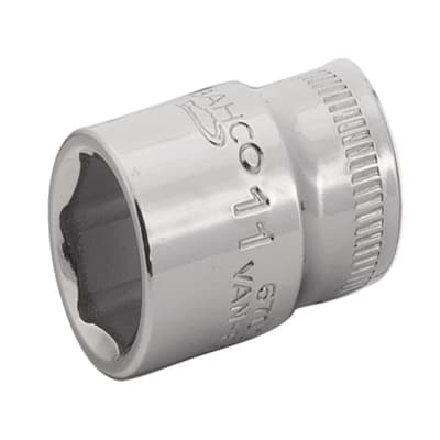 DADO HEXAGONAL 7MM DE ACERO PULIDO 1/4 BAHCO