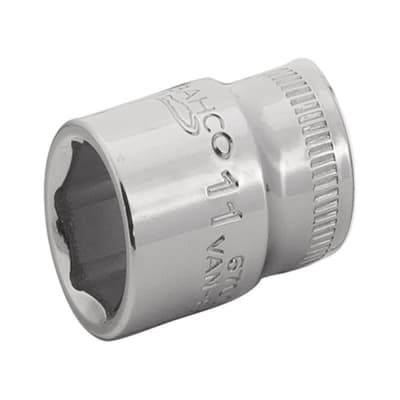 DADO HEXAGONAL 12MM DE ACERO PULIDO BAHCO