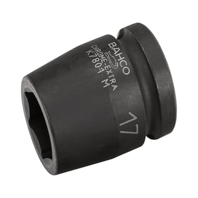 DADO DE IMPACTO 11MM HEXAGONAL ENCASTRE 1/2 ACERO PULIDO BAHCO