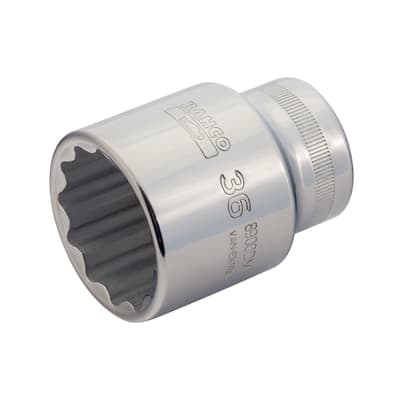 DADO DE ACERO 27MM CON CUADRADILLO 3/4 PULIDO BAHCO
