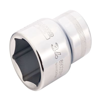 DADO HEXAGONAL MODELO 8900SM33 DE ACERO PULIDO 33MM BAHCO