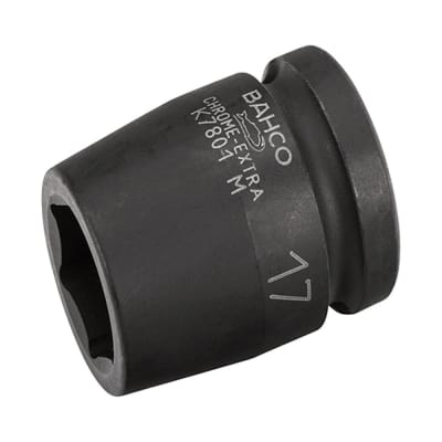 DADO DE IMPACTO 22MM HEX ENC 1/2 PAVONADO DE ACERO BAHCO