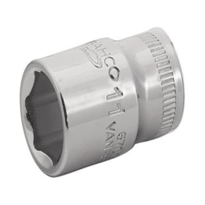 DADO HEXAGONAL DE 5MM DE ACERO MODELO 1/4'' BAHCO