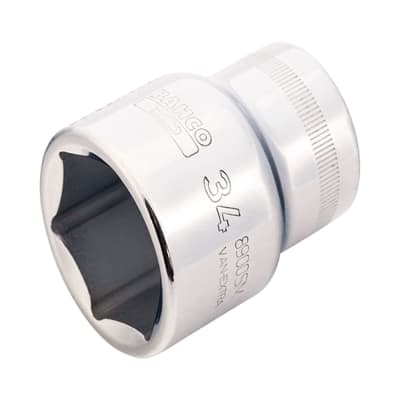 DADO HEXAGONAL 34MM ENC 3/4'' DE ACERO MATE BAHCO