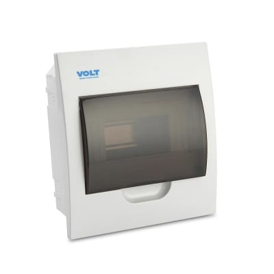 TABLERO EMPOTRABLE PVC CON TAPA 8 POLOS TKL