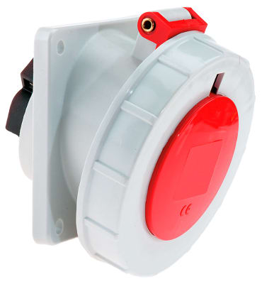 TOMA EMPOTRABLE 32A 3P+N+T 415V ROJO 6H IP67 1264 BALS