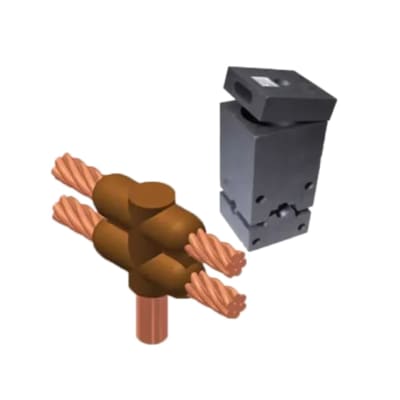 MOLDE EXOTERMICO TIPO CR-24 CABLE HORIZONTAL PARALELO DE PASO 4/0AWG A VARILLA 3/4'' THERMOWELD