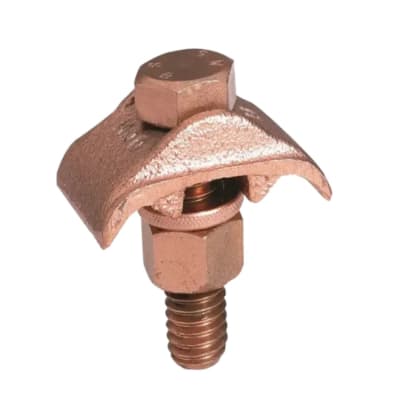 CONECTOR TIERRA SIMPLE P/2 CABLES 2/0-250MCM A BARRA 1 PERNO 1/2'' UL BURNDY