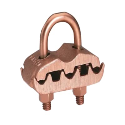 CONECTOR TIERRA CU P/3 CABLES 4AWG-2/0AWG A TUBO 1/2-3/4'' Ø7/8''-1'' UL BURNDY