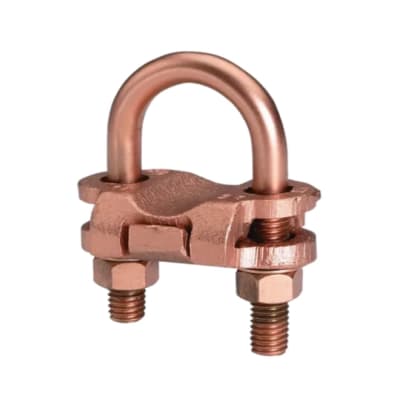 CONECTOR TIERRA CU P/2 CABLES PARAL. 4AWG-2/0AWG Y PERPEND TUBO 1/2''-3/4'' Ø7/8''-1'' UL BURNDY